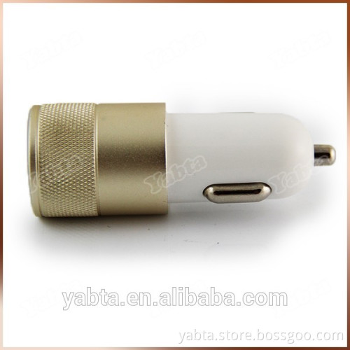 Top-selling OEM car charger for iphone, 2 port dual usb car charger, silver